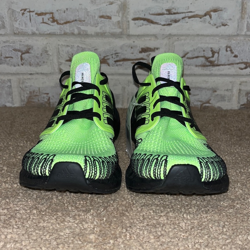 Adidas Ultra Boost 20 Running Shoes Green/Black sz 9